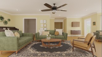 Classic Living Room by Havenly Interior Designer Rocio