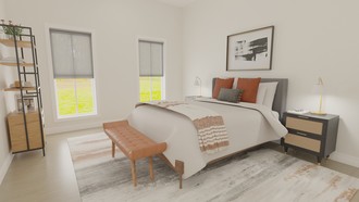Midcentury Modern, Minimal Bedroom by Havenly Interior Designer Arianna