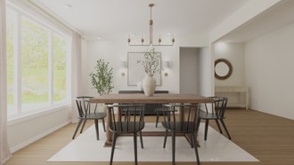 Transitional Dining Room by Havenly Interior Designer Lubna