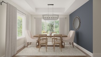 Transitional Dining Room by Havenly Interior Designer Tatiana