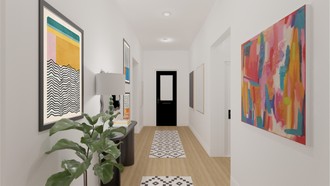 Midcentury Modern Entryway by Havenly Interior Designer Jamie