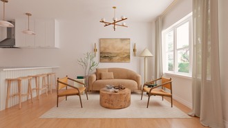 Contemporary, Artful Eclectic Living Room by Havenly Interior Designer Sofia