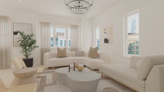Organic Modern Living Room by Havenly Interior Designer Sofia