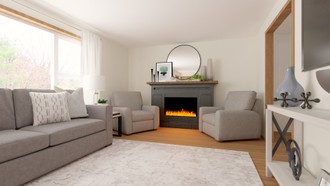 Glam Living Room by Havenly Interior Designer Maria