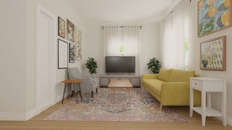 Bohemian Living Room by Havenly Interior Designer Kevin