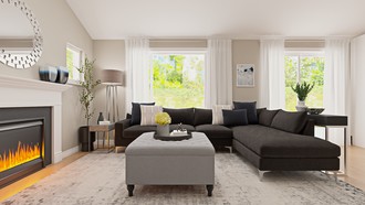 Glam, Minimal Living Room by Havenly Interior Designer Katherin