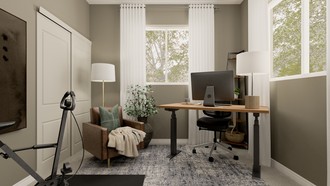 Contemporary, Modern, Traditional, Traditional Charm Office by Havenly Interior Designer Malena