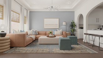 Classic, Transitional Living Room by Havenly Interior Designer Roslyn
