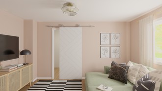Contemporary, Modern, Bohemian Reading Room by Havenly Interior Designer Katie