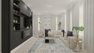 Contemporary, Glam Living Room by Havenly Interior Designer Maria
