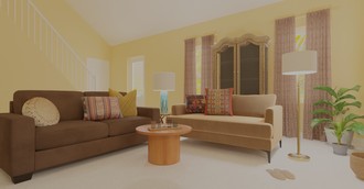 Transitional Living Room by Havenly Interior Designer Angela