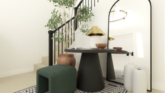 Modern, Eclectic Entryway by Havenly Interior Designer Lauren