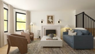 Contemporary, Transitional, Classic Contemporary, Artful Eclectic Living Room by Havenly Interior Designer Grace
