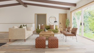 Transitional, Midcentury Modern Living Room by Havenly Interior Designer Pamela