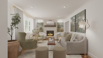 Classic, Rustic, Transitional, Classic Contemporary Living Room by Havenly Interior Designer Michelle