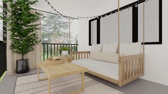 Transitional Outdoor Space by Havenly Interior Designer Dayana