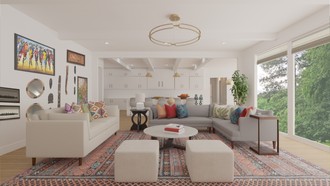 Eclectic, Global Living Room by Havenly Interior Designer Jamie