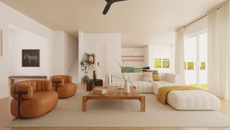 Organic Modern Living Room by Havenly Interior Designer Diego