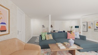 Contemporary, Eclectic, Transitional Playroom by Havenly Interior Designer Kristin