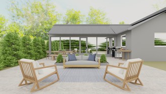 Coastal, Organic Modern Outdoor Space by Havenly Interior Designer Ximena