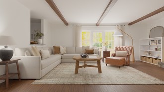 Classic, Rustic, Organic Modern, Warm Transitional, Modern Cottage Living Room by Havenly Interior Designer Alyssa
