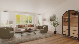 Classic, Transitional Living Room by Havenly Interior Designer Michael