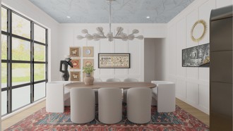 Eclectic, Global Dining Room by Havenly Interior Designer Jamie