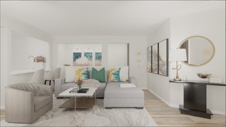 Modern, Eclectic, Glam Living Room by Havenly Interior Designer Jasmine