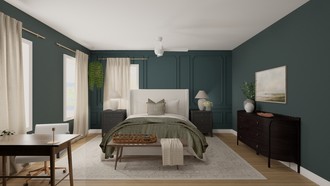 Traditional, Vintage, Classic Coastal, Artful Eclectic Bedroom by Havenly Interior Designer Lilian