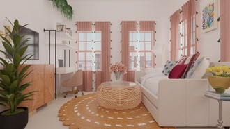 Contemporary, Bohemian Office by Havenly Interior Designer Sharlene