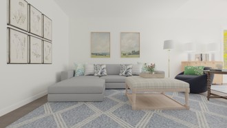 Contemporary, Traditional, Transitional Living Room by Havenly Interior Designer Kristin
