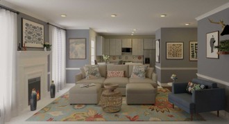 Contemporary, Eclectic, Bohemian Living Room by Havenly Interior Designer Michelle