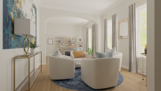 Modern, Glam Living Room by Havenly Interior Designer Tabitha