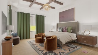 Eclectic, Global Bedroom by Havenly Interior Designer Jamie