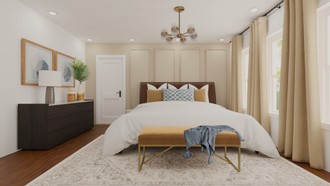 Transitional Bedroom by Havenly Interior Designer Lubna