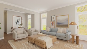 Modern, Transitional Living Room by Havenly Interior Designer Tracy