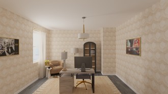 Glam Office by Havenly Interior Designer Sebastian