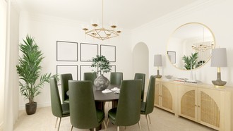 Transitional Dining Room by Havenly Interior Designer Ashley