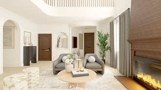 Modern, Transitional, Organic Modern Living Room by Havenly Interior Designer Ashley