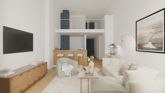 Classic Contemporary Living Room by Havenly Interior Designer Angie