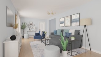 Contemporary Living Room by Havenly Interior Designer Sophia