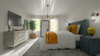 Classic, Eclectic, Vintage, Global Bedroom by Havenly Interior Designer Alyssa