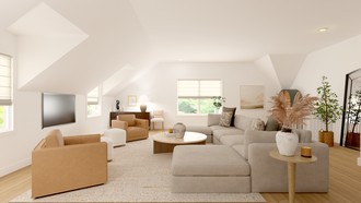 Contemporary, Modern, Transitional, Inspired Modern, Contemporary Luxe Living Room by Havenly Interior Designer Hayley