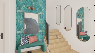 Eclectic, Midcentury Modern Entryway by Havenly Interior Designer Jamie