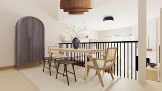Minimal, Organic Modern Dining Room by Havenly Interior Designer Hayley