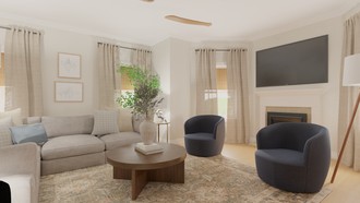 Transitional Living Room by Havenly Interior Designer Megan