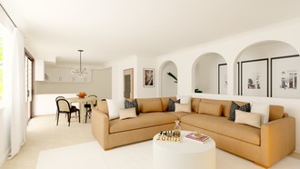 Transitional Living Room by Havenly Interior Designer Ashley
