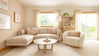Bohemian, Scandinavian Living Room by Havenly Interior Designer Hayley