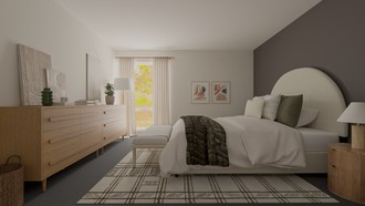 Warm Transitional Bedroom by Havenly Interior Designer Luis