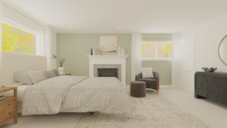 Transitional, Midcentury Modern Bedroom by Havenly Interior Designer Stephanie